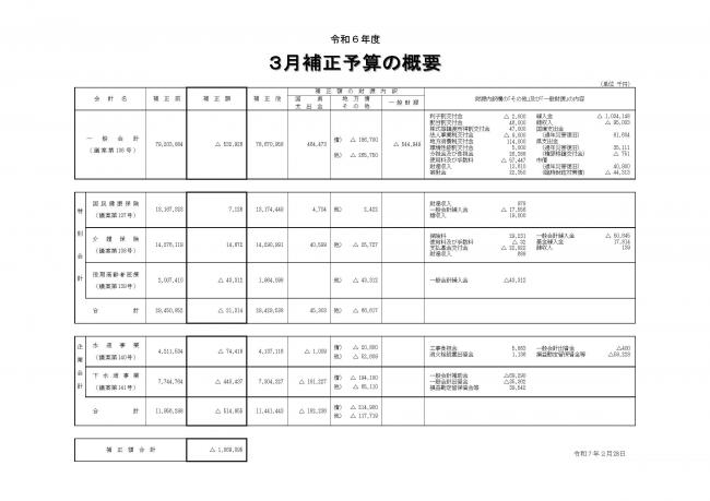 予算の概要1