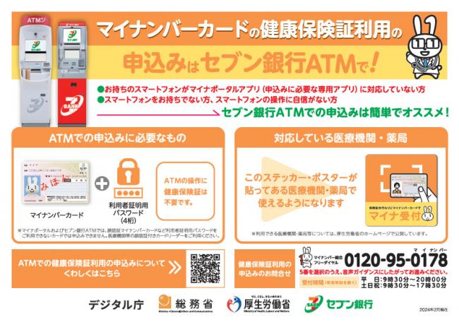 セブン銀行からの登録方法