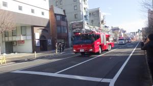 車両行進の様子（中町会場）