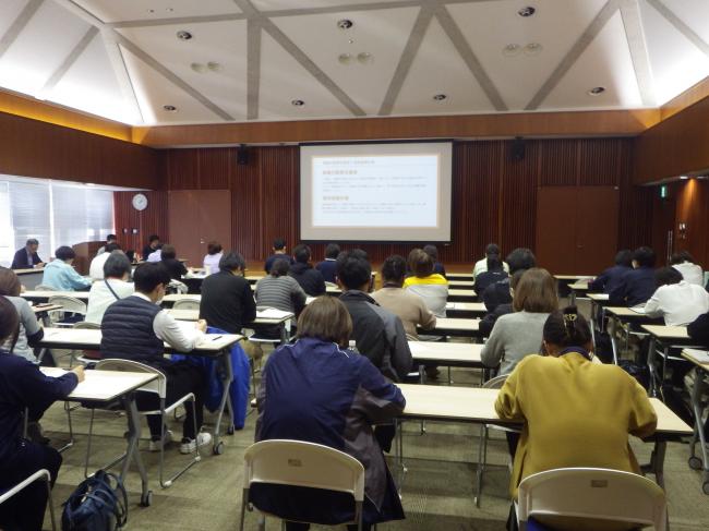 個別避難計画説明会の様子