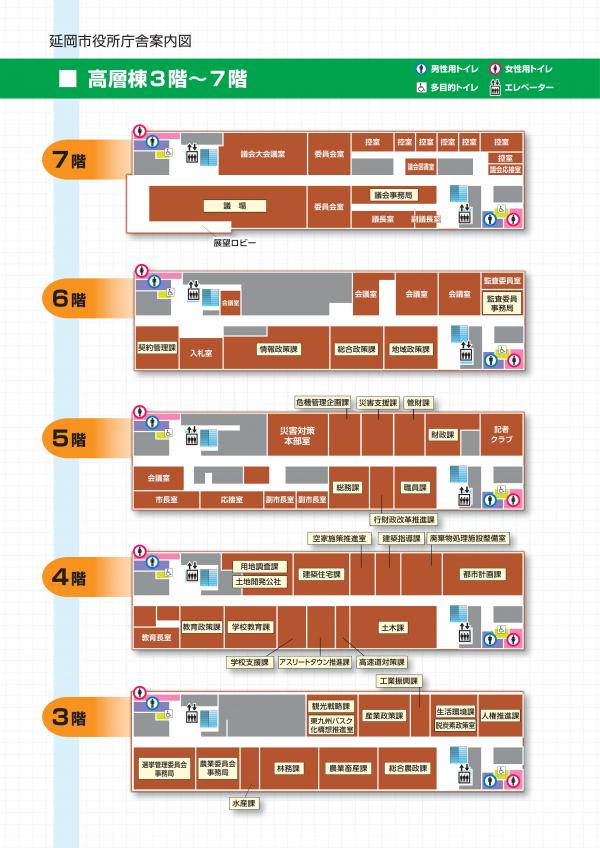 令和8年4月組織改正後（A4）3～7階