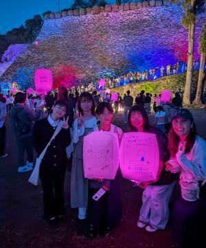 延岡市　城山公園　桜ライトアップ