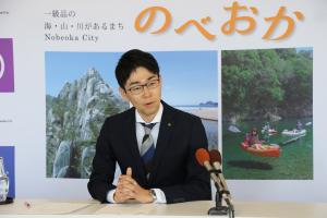 市長定例記者会見の画像