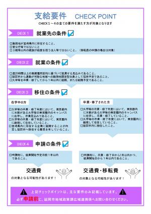 延岡市　地方就職学生支援　裏面
