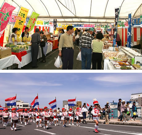 延岡大師祭物産展・パレード