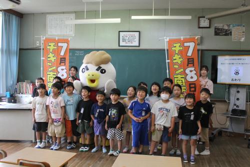 北川小学校での様子