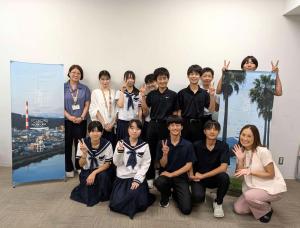 日之影中学校来庁