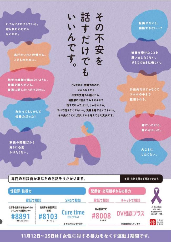 女性に対する暴力をなくす運動(表)