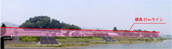 視点場(亀井橋)から城山方面への眺望の画像1