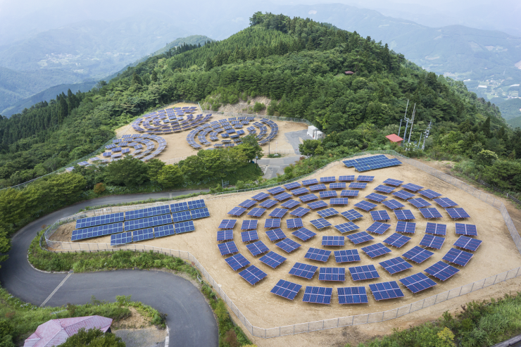 ＥＴＯランド速日の峰ＭＳ発電所 空撮写真２