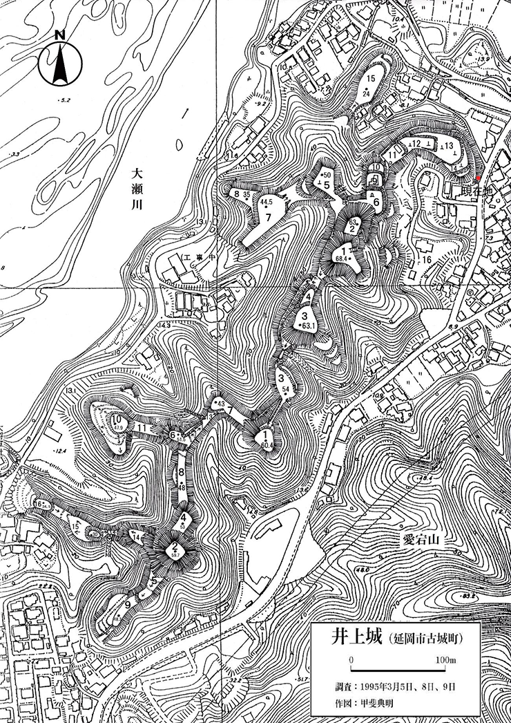 井上城跡 拡大