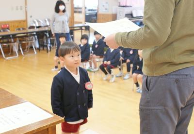 表彰される子ども１