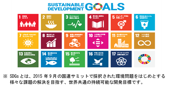 SDGｓ１７の国際目標　画像