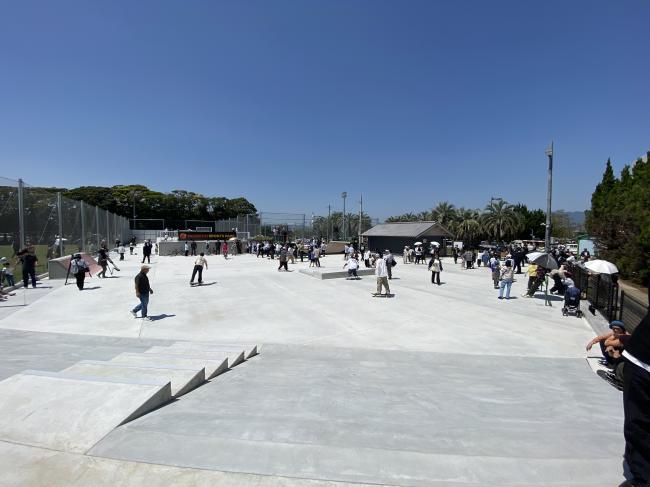 令和7年4月29日オープン時のスポーツパーク全体